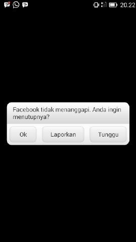 Mengatasi Facebook tidak menanggapi... pada Android