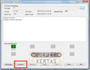 Cara Flash Advan S45C Star Fit via RK Batch Tool