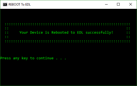 Reboot EDL Xiaomi Sukses
