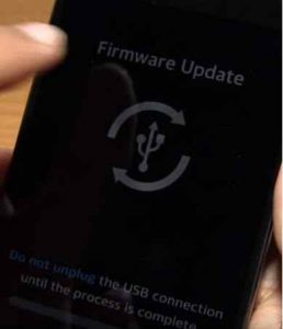 Tampilan Firmware Update LG