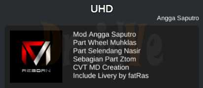 Credit MOD BussID Bus JB3+ UHD Facelift Angga Saputro